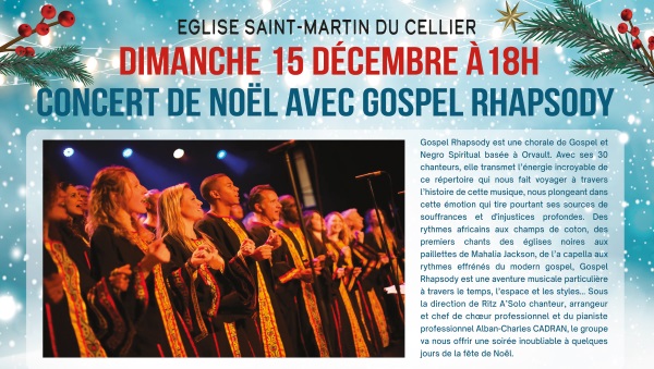 Concert Gospel rhapsody Le Cellier